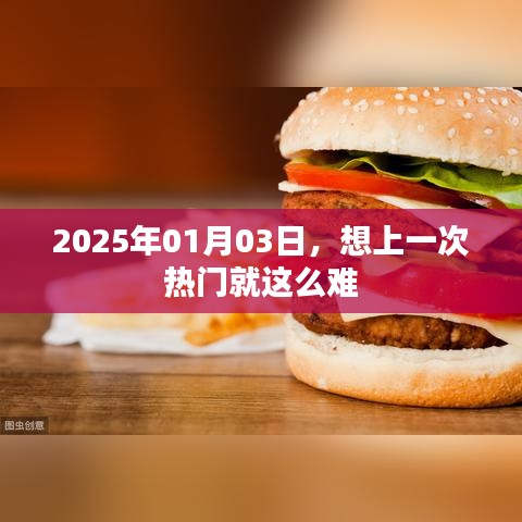 2025年热门话题揭秘，上热门究竟有多难？