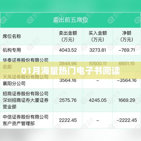 01月热门电子书阅读盛宴