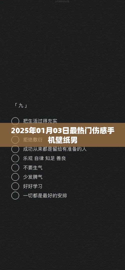 2025年最火伤感壁纸男，精选伤感手机壁纸分享